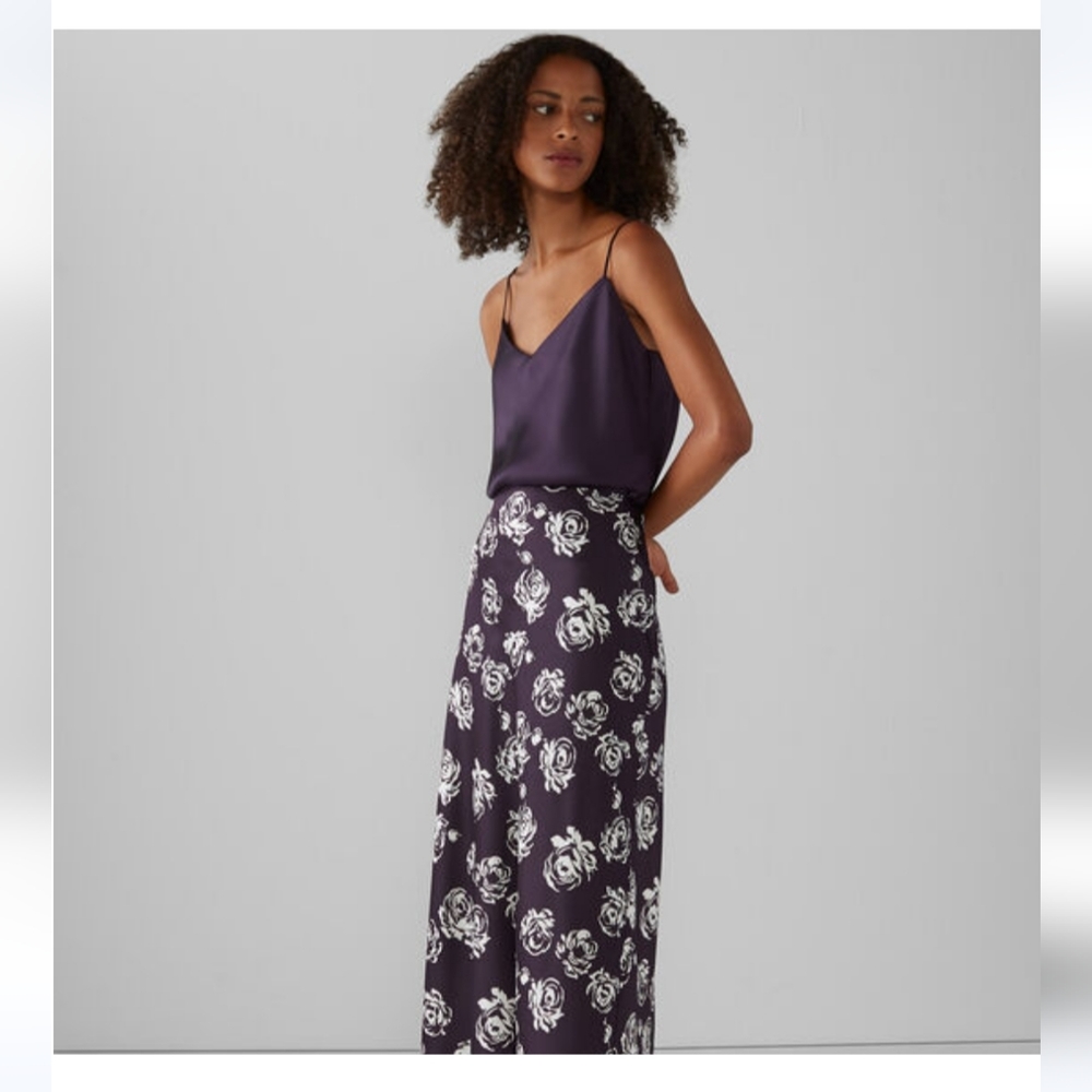 Club Monaco Floral Printed Jupe Slip Skirt - Size 4